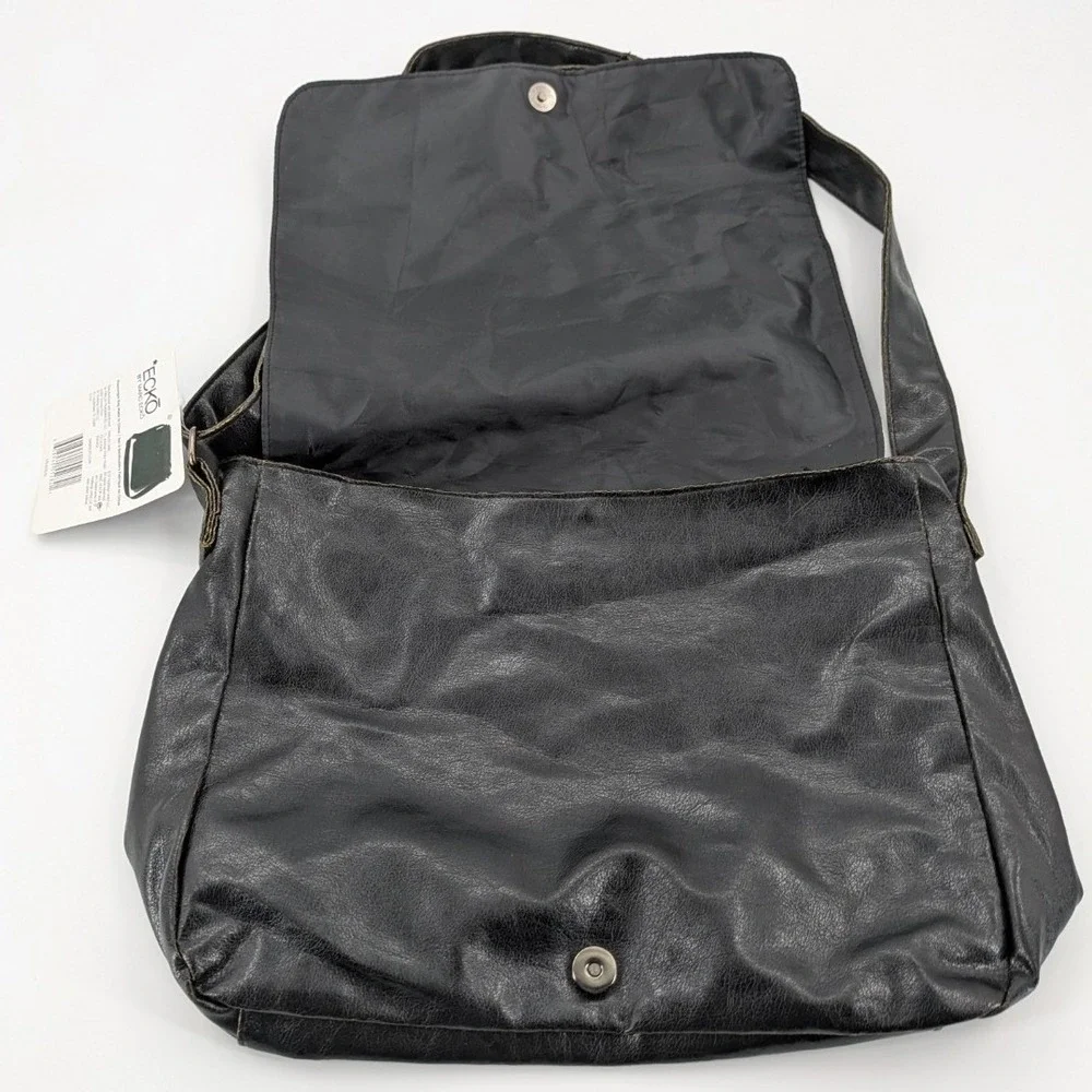 Vintage ECKO By MARC ECKO Messenger Bag Black 14x11 Ecko UNLTD‎ NWT Y2K